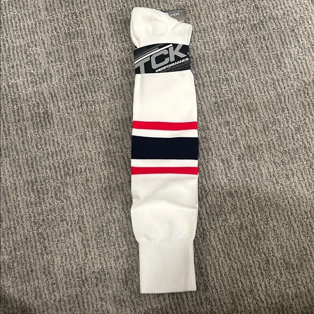 Baseball & Softball Socks Dugout Series Striped Over the Calf Blue and Red XL